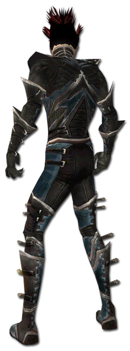 Nekromant Kurzick-Rüstung Männlich hinten.jpg