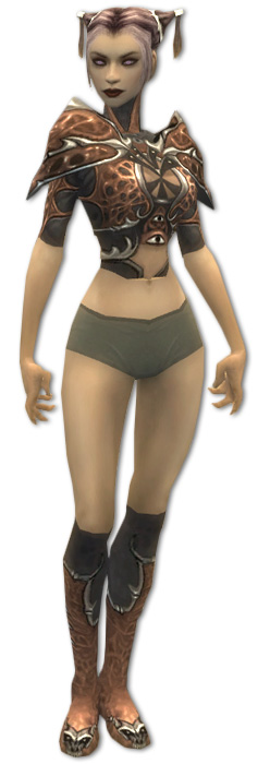 Nekromant Elite-Nekrotik-Rüstung Weiblich brust schuh vorne.jpg