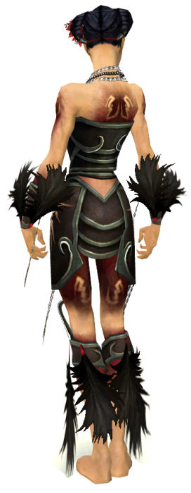 Nekromant Sonnenspeer-Rüstung Weiblich hinten.jpg