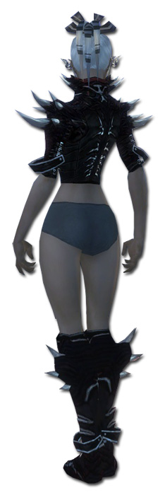 Nekromant Elite-Luxon-Rüstung Weiblich brust schuh hinten.jpg