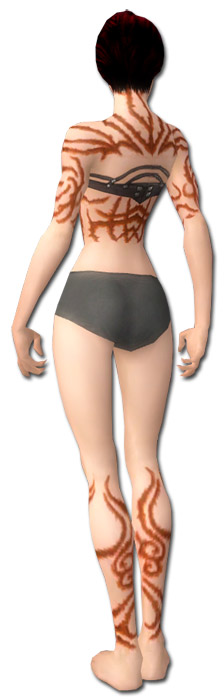 Nekromant Narbenmuster-Rüstung Weiblich brust schuh hinten.jpg