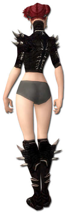 Nekromant Luxon-Rüstung Weiblich brust schuh hinten.jpg