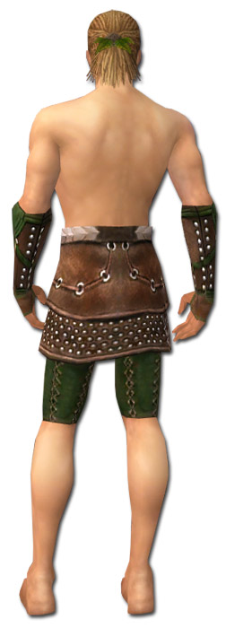 Waldläufer Beschlagene Leder-Rüstung Männlich hand bein hinten.jpg