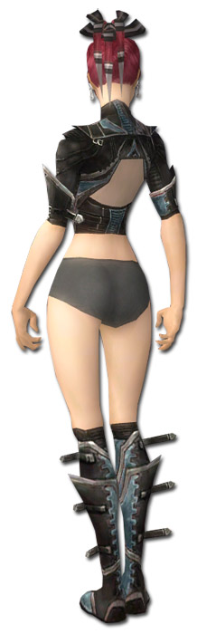 Nekromant Kurzick-Rüstung Weiblich brust schuh hinten.jpg