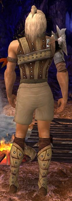 Waldläufer Elite-Beschlagene Leder-Rüstung Männlich brust schuh hinten.jpg