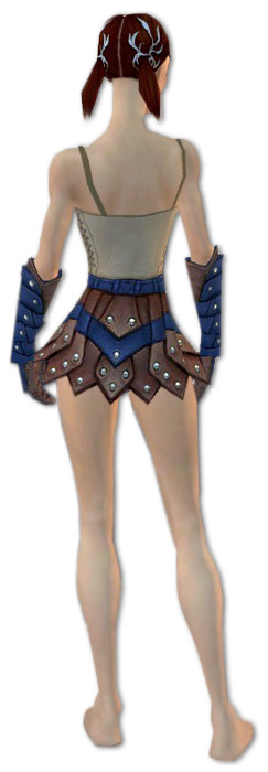 Waldläufer Elite-Beschlagene Leder-Rüstung Weiblich hand bein hinten.jpg