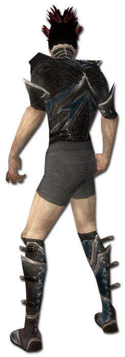 Nekromant Kurzick-Rüstung Männlich brust schuh hinten.jpg