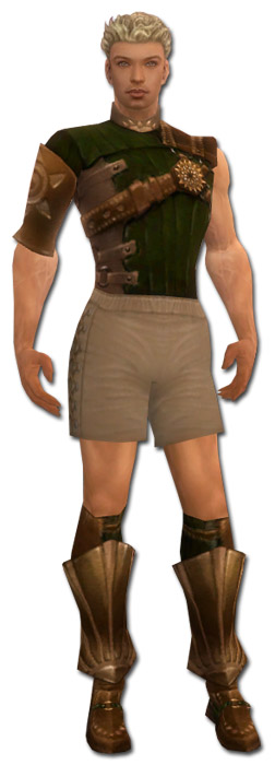 Waldläufer Sonnenspeer-Rüstung Männlich brust schuh vorne.jpg