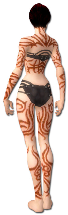 Nekromant Narbenmuster-Rüstung Weiblich hinten.jpg