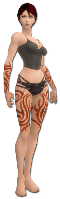 Nekromant Narbenmuster-Rüstung Weiblich hand bein vorne.jpg