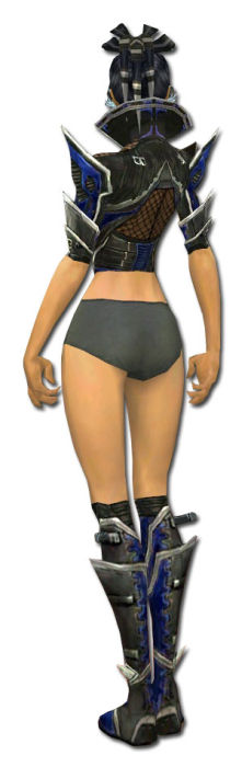 Nekromant Elite-Kurzick-Rüstung Weiblich brust schuh hinten.jpg