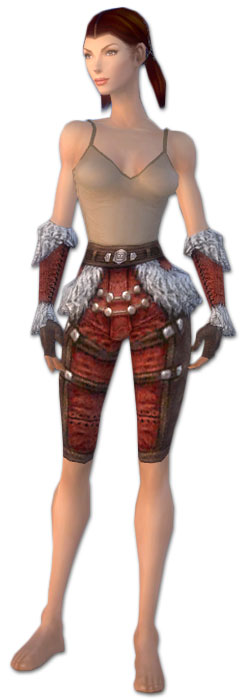 Waldläufer Elite-Pelzverbrämte-Rüstung Weiblich hand bein vorne.jpg