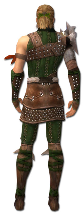 Waldläufer Beschlagene Leder-Rüstung Männlich hinten.jpg