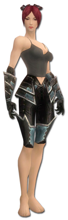 Nekromant Kurzick-Rüstung Weiblich hand bein vorne.jpg