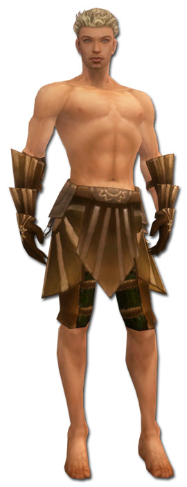 Waldläufer Sonnenspeer-Rüstung Männlich hand bein vorne.jpg