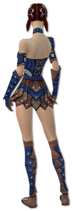 Waldläufer Elite-Beschlagene Leder-Rüstung Weiblich hinten.jpg