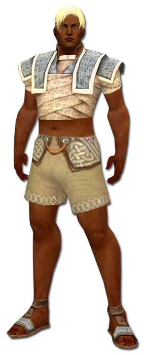 Mönch Geflochtene-Rüstung Männlich brust schuh vorne.jpg