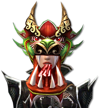 Heitere Drachenmaske