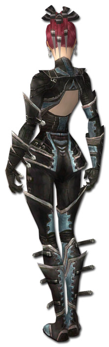 Nekromant Kurzick-Rüstung Weiblich hinten.jpg