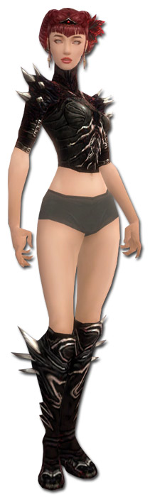 Nekromant Luxon-Rüstung Weiblich brust schuh vorne.jpg