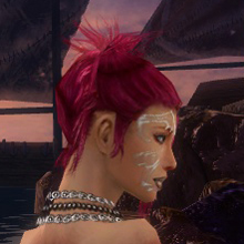 Nekromant Sonnenspeer-Rüstung Weiblich kopf seite.jpg