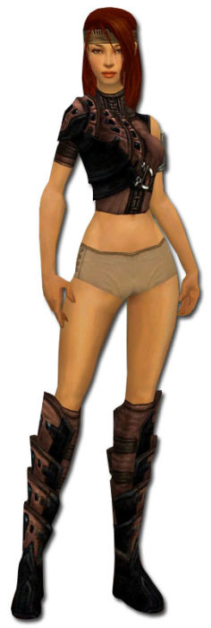 Waldläufer Obsidian-Rüstung Weiblich brust schuh vorne.jpg