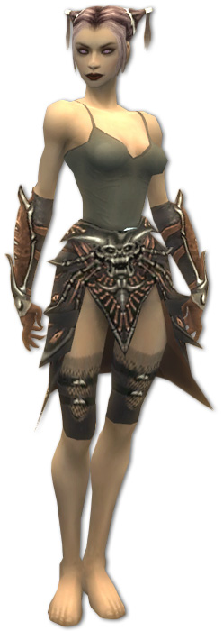 Nekromant Elite-Nekrotik-Rüstung Weiblich hand bein vorne.jpg