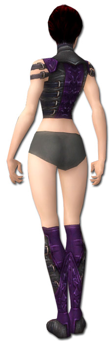 Nekromant Ascalon-Rüstung Weiblich brust schuh hinten.jpg