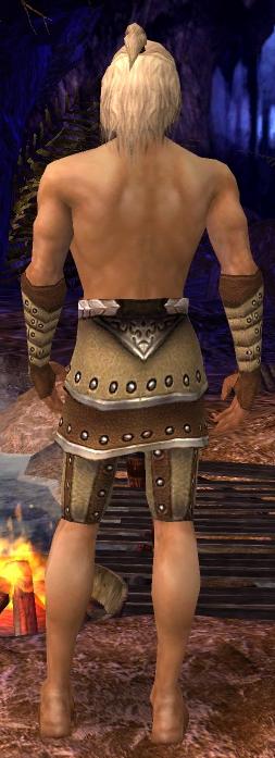 Waldläufer Elite-Beschlagene Leder-Rüstung Männlich hand bein hinten.jpg