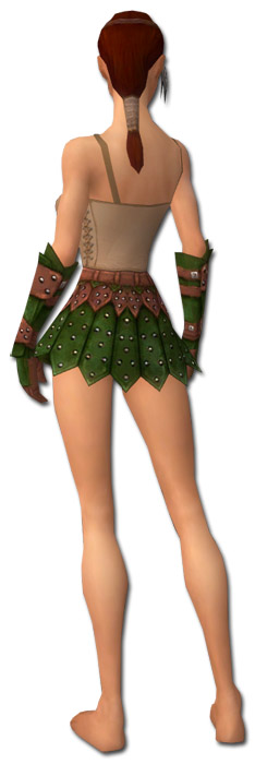 Waldläufer Beschlagene Leder-Rüstung Weiblich hand bein hinten.jpg