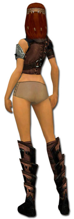 Waldläufer Obsidian-Rüstung Weiblich brust schuh hinten.jpg