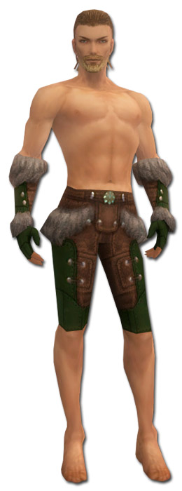 Waldläufer Pelzverbrämte-Rüstung Männlich hand bein vorne.jpg