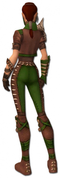 Datei:Waldläufer Kryta-Rüstung Weiblich hinten.jpg