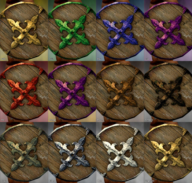 Datei:Holzbuckelschild Farbspektrum.jpg