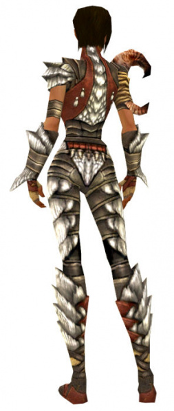 Datei:Waldläufer Elite-Lindwurmschuppen-Rüstung Weiblich hinten.jpg
