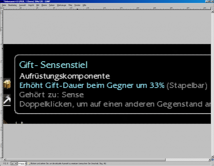 Auswahl-Netz durch "Zauberstab"-Werkzeug.