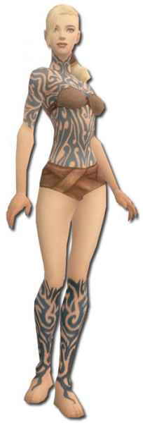 Datei:Mönch Fließende-Rüstung Weiblich brust schuh vorne.jpg