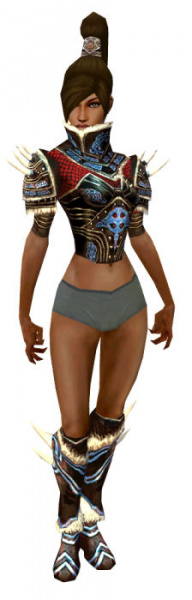 Datei:Nekromant Norn-Rüstung Weiblich brust schuh vorne.jpg